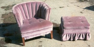 Chair and Ottoman before